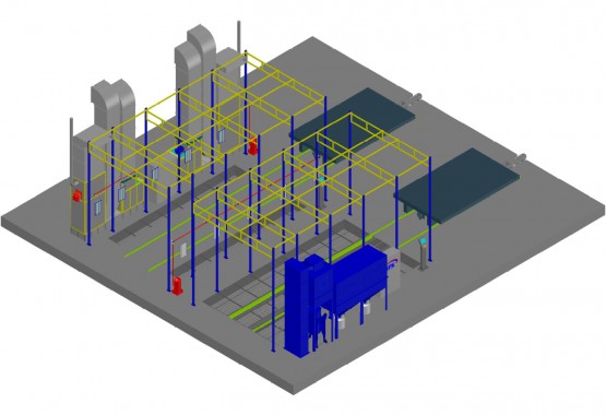 Окрасочно-сушильная камера в тупиковом исполнении SPK GROUP