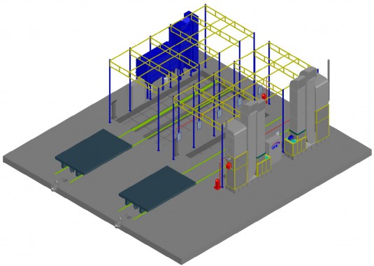 Окрасочно-сушильная камера в тупиковом исполнении SPK GROUP