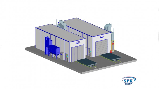 Тупиковая дробеструйная камера SPK GROUP