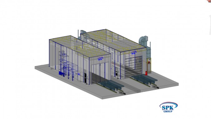 Тупиковая дробеструйная камера SPK GROUP