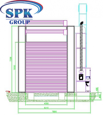 Камера окраски для жд вагонов (возможность разделения) на 7 и 15 м SPK GROUP