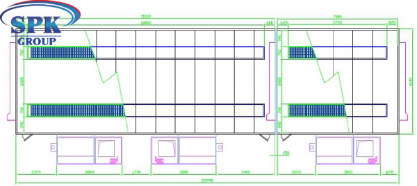 Камера окраски для жд вагонов (возможность разделения) на 7 и 15 м SPK GROUP
