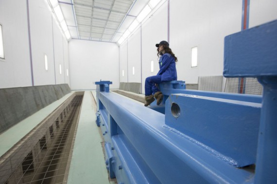 Окрасочно-сушильная камера для дизельных двигателей. Завод по производству дизельных двигателей "Астана Дизель Сервис", Астана (Казахстан)