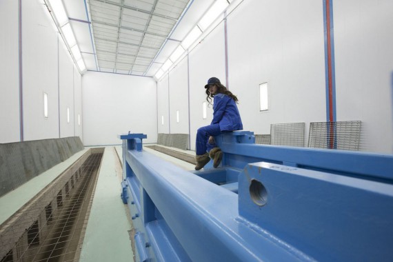 Окрасочно-сушильная камера для дизельных двигателей. Завод по производству дизельных двигателей "Астана Дизель Сервис", Астана (Казахстан)