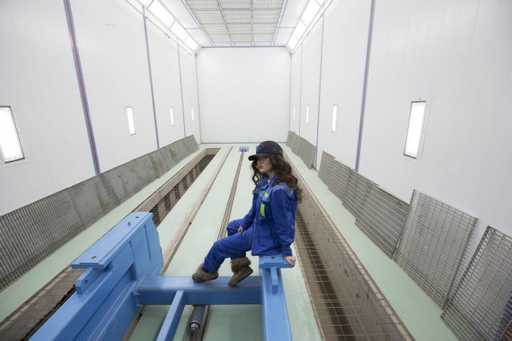 Окрасочно-сушильная камера для дизельных двигателей. Завод по производству дизельных двигателей "Астана Дизель Сервис", Астана (Казахстан)