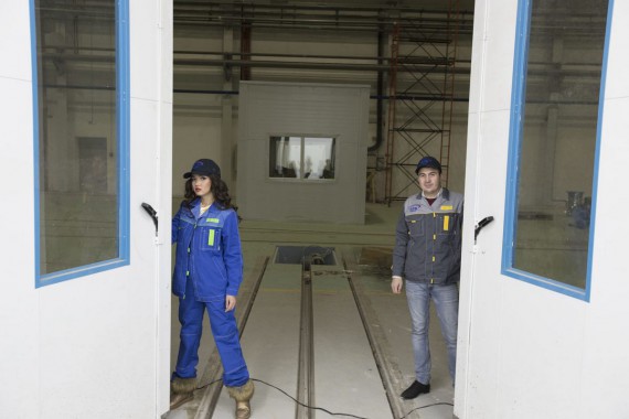 Окрасочно-сушильная камера для дизельных двигателей. Завод по производству дизельных двигателей "Астана Дизель Сервис", Астана (Казахстан)