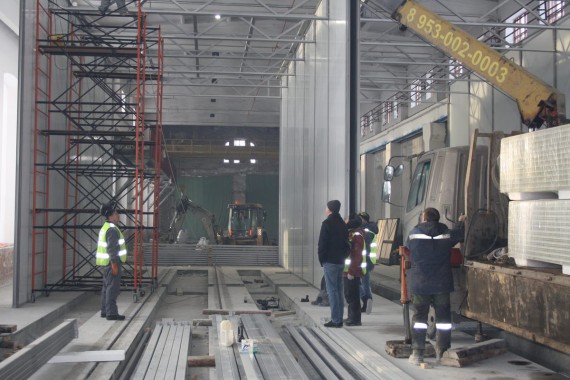 Дробеструйная камера для жд вагонов. Музей РЖД в г. Екатеринбург Дробеструйная камера для жд вагонов. Музей РЖД в г. Екатеринбург