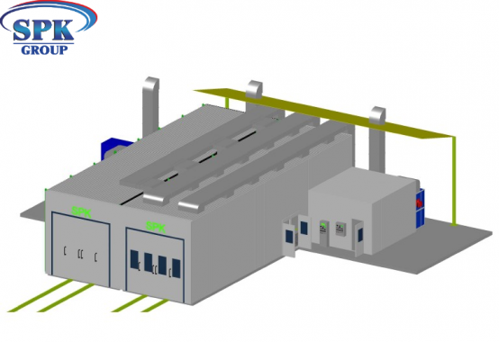 Комплекс подготовки и окраски металлоконструкций SPK-18.5.5 ОСК DB SPK GROUP