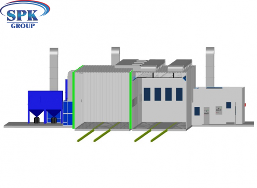 Комплекс подготовки и окраски металлоконструкций SPK-18.5.5 ОСК DB SPK GROUP