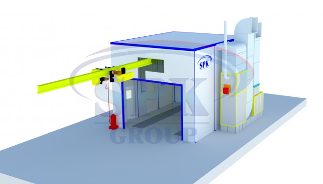 Покрасочно-сушильная камера для сварных металлоконструкций SPK GROUP