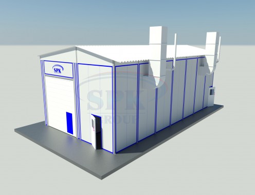 Уличная покрасочная камера для грузовых автомобилей и прицепов SPK GROUP