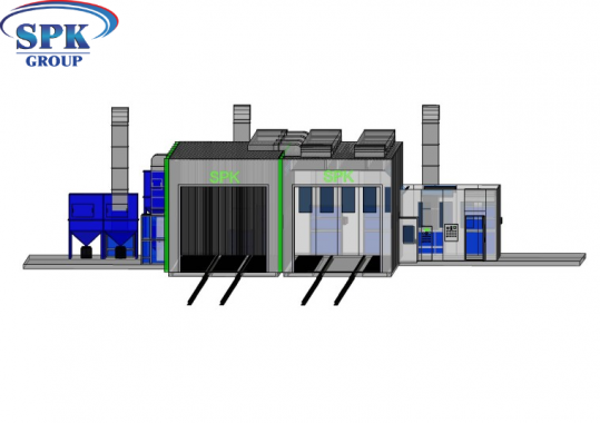 Комплекс подготовки и окраски металлоконструкций SPK-18.5.5 ОСК DB SPK GROUP