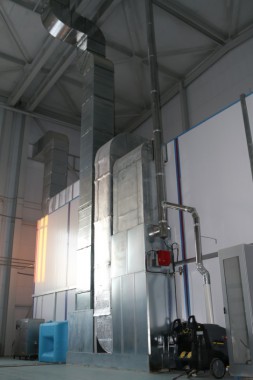 Обитаемая моечная камера SPK GROUP. Завод по производству дизельных двигателей GEVO