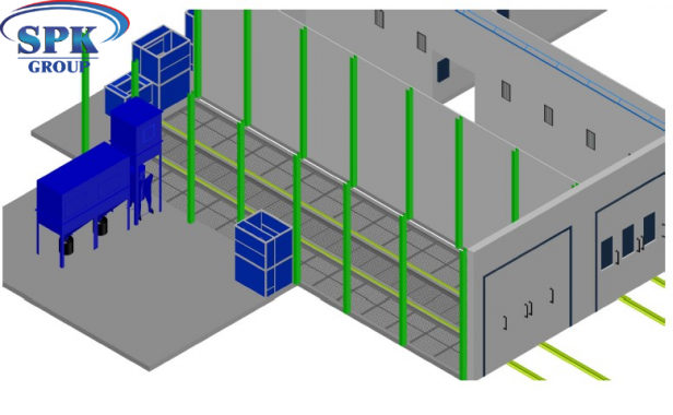 Комплекс подготовки и окраски металлоконструкций SPK-18.5.5 ОСК DB SPK GROUP