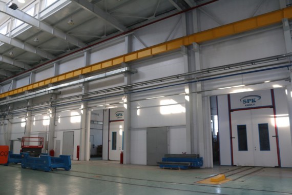 Обитаемая моечная камера SPK GROUP. Завод по производству дизельных двигателей GEVO