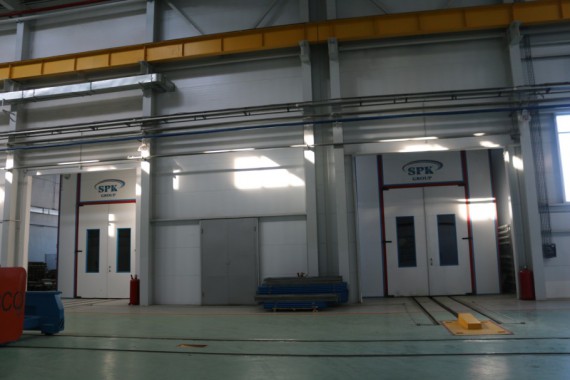 Обитаемая моечная камера SPK GROUP. Завод по производству дизельных двигателей GEVO