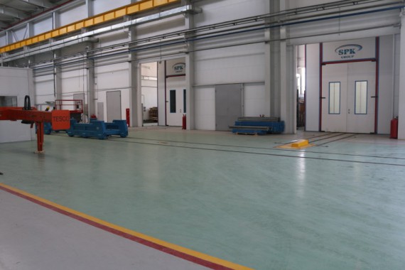 Обитаемая моечная камера SPK GROUP. Завод по производству дизельных двигателей GEVO