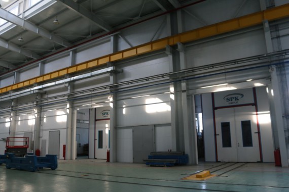 Обитаемая моечная камера SPK GROUP. Завод по производству дизельных двигателей GEVO