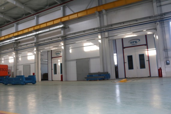 Обитаемая моечная камера SPK GROUP. Завод по производству дизельных двигателей GEVO