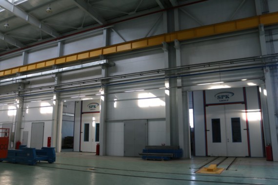 Обитаемая моечная камера SPK GROUP. Завод по производству дизельных двигателей GEVO
