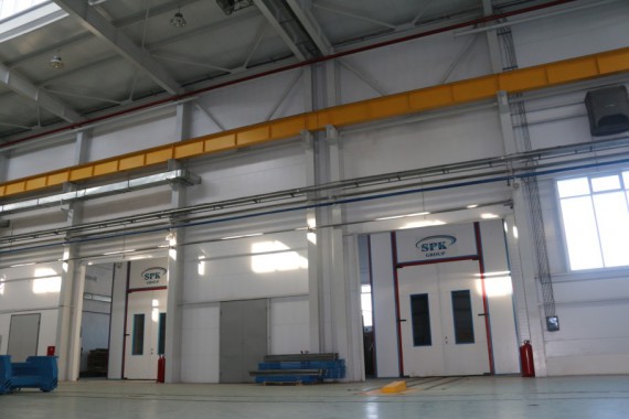 Обитаемая моечная камера SPK GROUP. Завод по производству дизельных двигателей GEVO