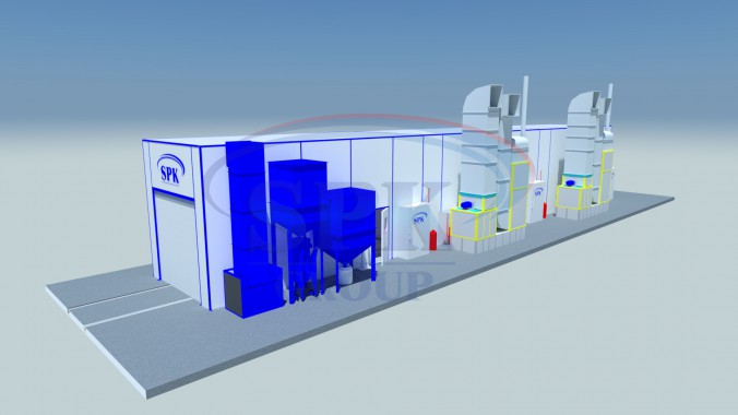 Комплекс подготовки и покраски металлоконструкций SPK GROUP