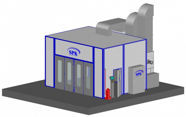 Комплекс покраски и сушки для металлоконструкций SPK GROUP