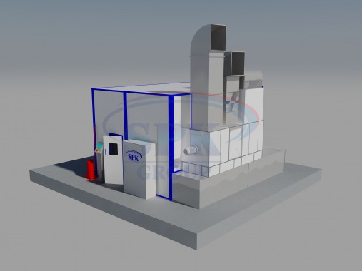 Комплекс покраски и сушки для металлоконструкций SPK GROUP