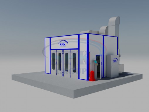 Комплекс покраски и сушки для металлоконструкций SPK GROUP