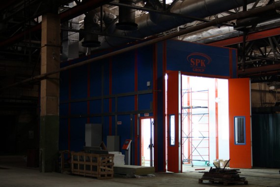 Окрасочно-сушильная камера для вилочных погрузчиков и металлоконструкций (Невьянский Машиностроительный Завод, г. Невьянск, Свердловская область) Окрасочно-сушильная камера для вилочных погрузчиков и металлоконструкций (Невьянский Машиностроительный Завод, г. Невьянск, Свердловская область)