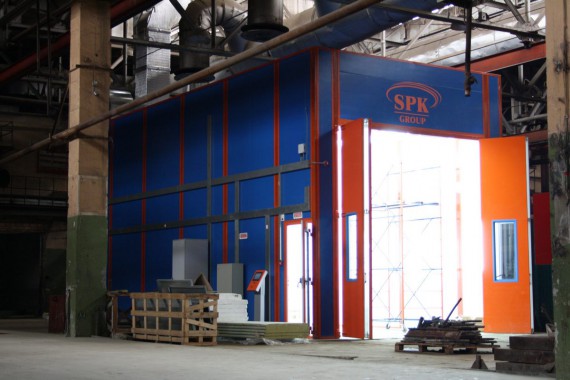 Окрасочно-сушильная камера для вилочных погрузчиков и металлоконструкций (Невьянский Машиностроительный Завод, г. Невьянск, Свердловская область) Окрасочно-сушильная камера для вилочных погрузчиков и металлоконструкций (Невьянский Машиностроительный Завод, г. Невьянск, Свердловская область)