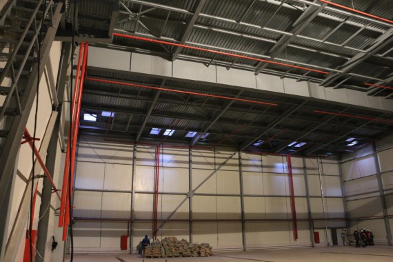 Покрасочно-сушильная камера для самолетов Airbus в Авиационно-техническом центре Покрасочно-сушильная камера SPK GROUP для самолетов Airbus в Авиационно-техническом центре