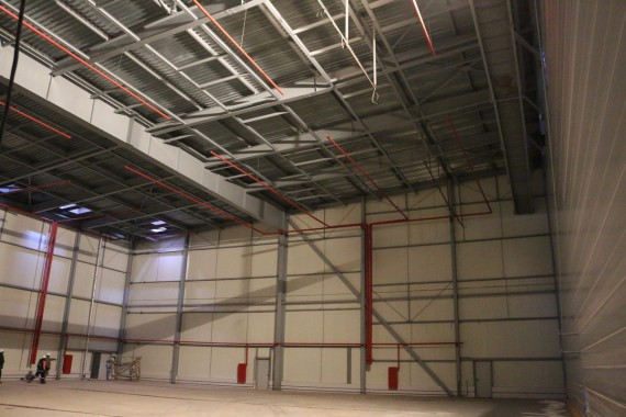 Покрасочно-сушильная камера для самолетов Airbus в Авиационно-техническом центре Покрасочно-сушильная камера SPK GROUP для самолетов Airbus в Авиационно-техническом центре