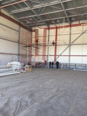 Покрасочно-сушильная камера для самолетов Airbus в Авиационно-техническом центре Покрасочно-сушильная камера SPK GROUP для самолетов Airbus в Авиационно-техническом центре