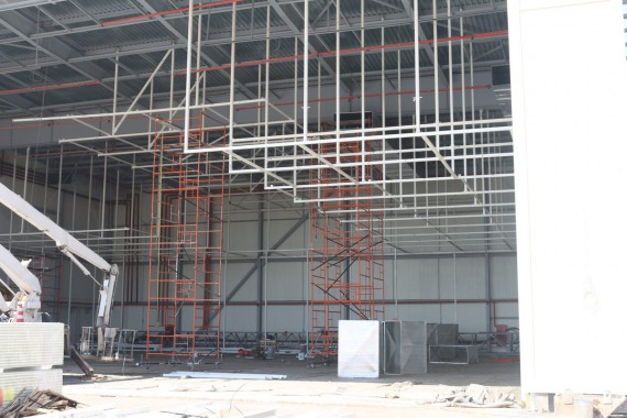 Покрасочно-сушильная камера для самолетов Airbus в Авиационно-техническом центре Покрасочно-сушильная камера SPK GROUP для самолетов Airbus в Авиационно-техническом центре