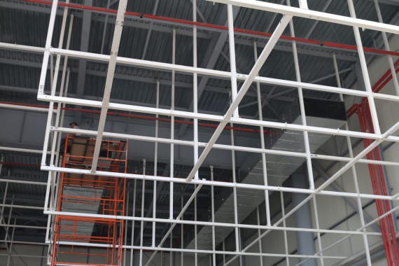 Покрасочно-сушильная камера для самолетов Airbus в Авиационно-техническом центре Покрасочно-сушильная камера SPK GROUP для самолетов Airbus в Авиационно-техническом центре