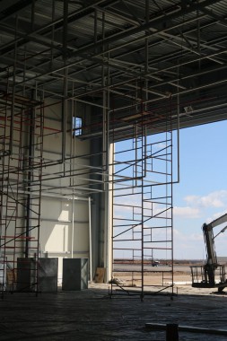 Покрасочно-сушильная камера для самолетов Airbus в Авиационно-техническом центре Покрасочно-сушильная камера SPK GROUP для самолетов Airbus в Авиационно-техническом центре