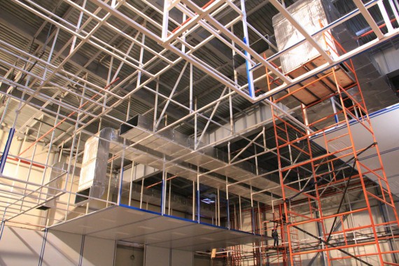 Покрасочно-сушильная камера для самолетов Airbus в Авиационно-техническом центре Покрасочно-сушильная камера SPK GROUP для самолетов Airbus в Авиационно-техническом центре