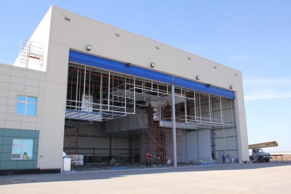 Покрасочно-сушильная камера для самолетов Airbus в Авиационно-техническом центре Покрасочно-сушильная камера SPK GROUP для самолетов Airbus в Авиационно-техническом центре