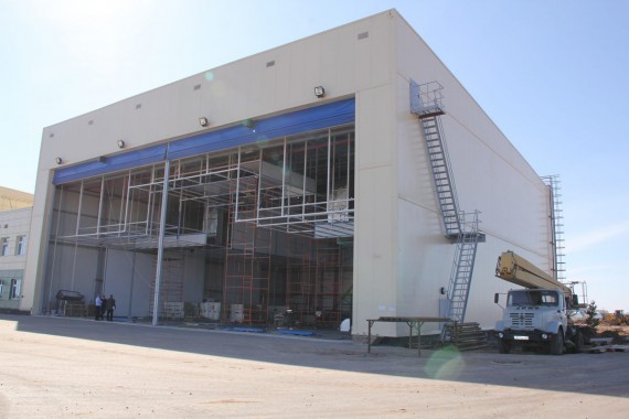 Покрасочно-сушильная камера для самолетов Airbus в Авиационно-техническом центре Покрасочно-сушильная камера SPK GROUP для самолетов Airbus в Авиационно-техническом центре