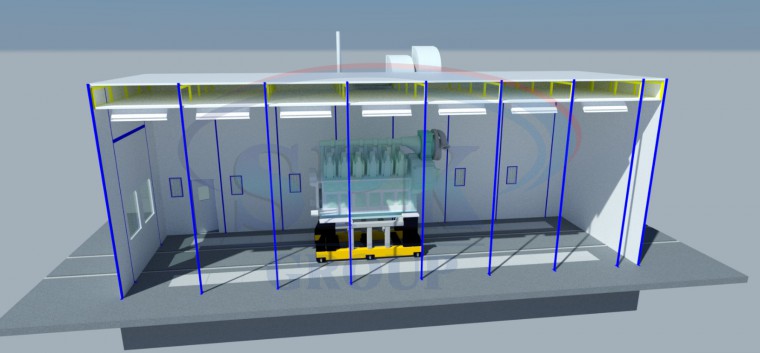 Моечная камера для дизельных двигателей SPK-9.5.5 Моечная камера SPK GROUP для дизельных двигателей