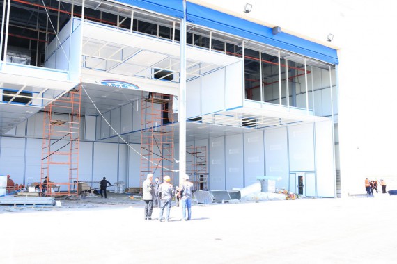 Покрасочно-сушильная камера для самолетов Airbus в Авиационно-техническом центре Покрасочно-сушильная камера SPK GROUP для самолетов Airbus в Авиационно-техническом центре