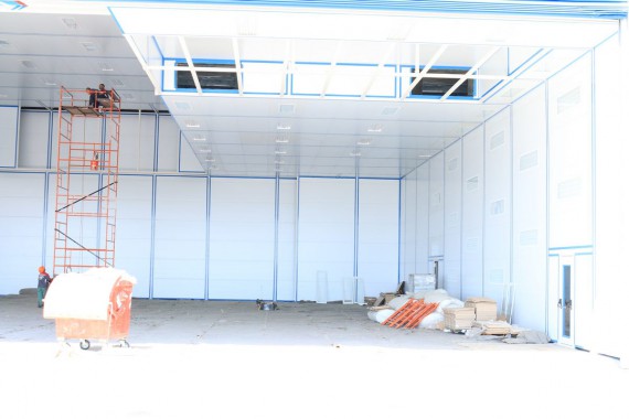 Покрасочно-сушильная камера для самолетов Airbus в Авиационно-техническом центре Покрасочно-сушильная камера SPK GROUP для самолетов Airbus в Авиационно-техническом центре