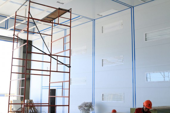 Покрасочно-сушильная камера для самолетов Airbus в Авиационно-техническом центре Покрасочно-сушильная камера SPK GROUP для самолетов Airbus в Авиационно-техническом центре