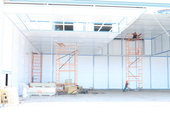 Покрасочно-сушильная камера для самолетов Airbus в Авиационно-техническом центре Покрасочно-сушильная камера SPK GROUP для самолетов Airbus в Авиационно-техническом центре