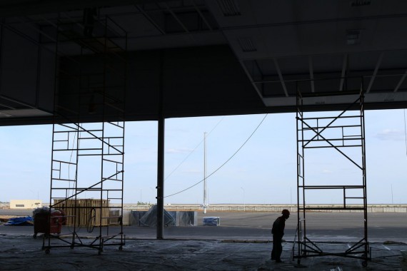 Покрасочно-сушильная камера для самолетов Airbus в Авиационно-техническом центре Покрасочно-сушильная камера SPK GROUP для самолетов Airbus в Авиационно-техническом центре