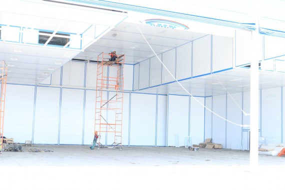 Покрасочно-сушильная камера для самолетов Airbus в Авиационно-техническом центре Покрасочно-сушильная камера SPK GROUP для самолетов Airbus в Авиационно-техническом центре