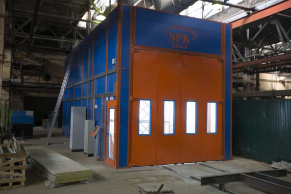 Окрасочно-сушильная камера для вилочных погрузчиков и металлоконструкций (Невьянский Машиностроительный Завод, г. Невьянск, Свердловская область) Окрасочно-сушильная камера для вилочных погрузчиков и металлоконструкций (Невьянский Машиностроительный Завод, г. Невьянск, Свердловская область)