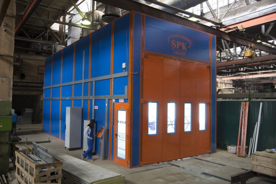 Окрасочно-сушильная камера для вилочных погрузчиков и металлоконструкций (Невьянский Машиностроительный Завод, г. Невьянск, Свердловская область) Окрасочно-сушильная камера для вилочных погрузчиков и металлоконструкций (Невьянский Машиностроительный Завод, г. Невьянск, Свердловская область)