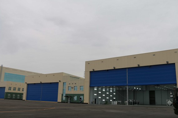 Покрасочно-сушильная камера для самолетов Airbus в Авиационно-техническом центре Покрасочно-сушильная камера SPK GROUP для самолетов Airbus в Авиационно-техническом центре